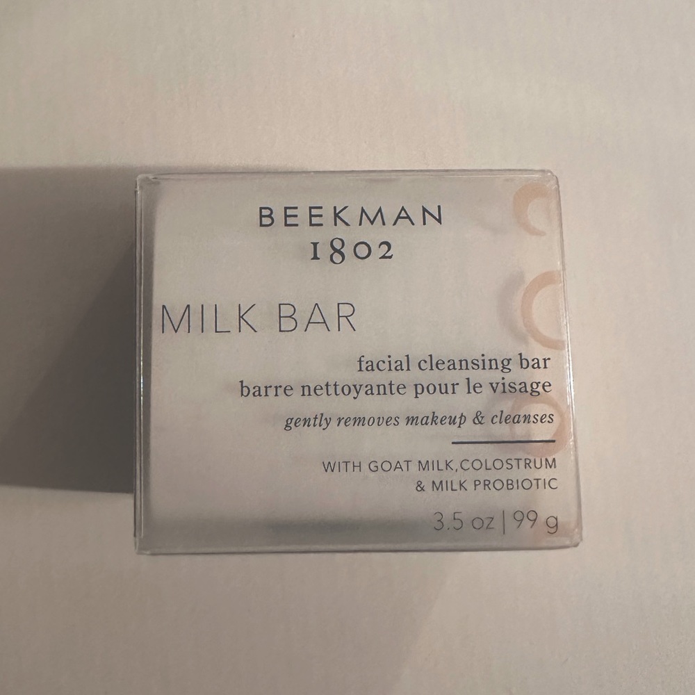New Beekman 1802 milk bar facial cleansing bar